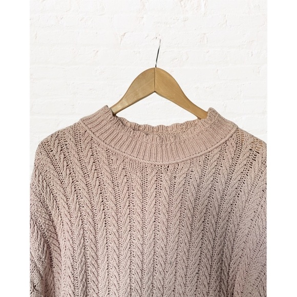 Nwt Anthropologie Marci Dip Dye Cable Knit Ombre Soft Girl Sweater - Picture 5 of 11
